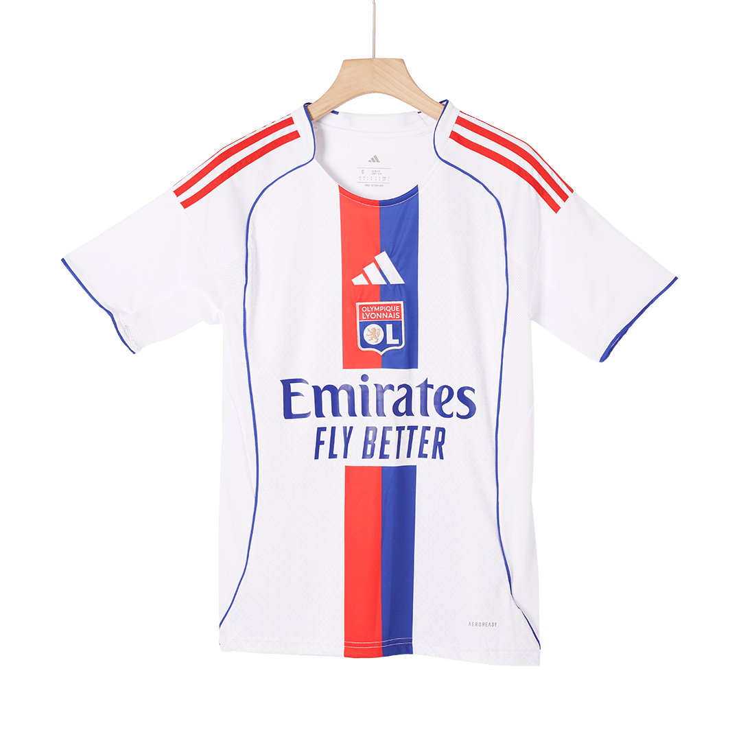 Maillot de football domicile de l'Olympique Lyonnais 2025/26