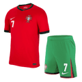 Portugal RONALDO #7 Home Jersey Kit EURO 2024 (Jersey+Shorts) - Football Shirt | SmartJerseys | Official Quality