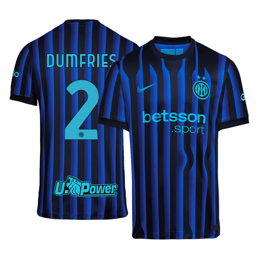 Inter Milan DUMFRIES #2 Home Soccer Jersey 2025/26 - Football Shirt | SmartJerseys | Official Quality