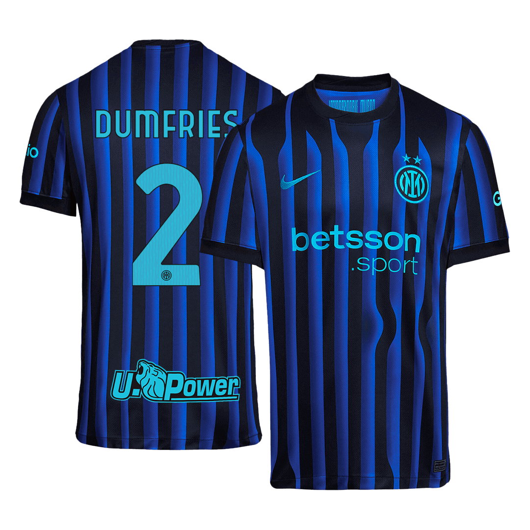 Inter Milan DUMFRIES #2 Home Soccer Jersey 2025/26 - Football Shirt | SmartJerseys | Official Quality