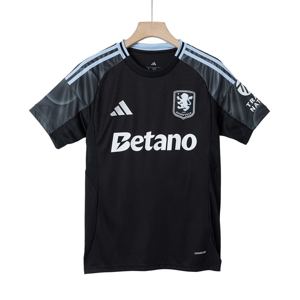 Camiseta de fútbol visitante del Aston Villa 25/26 negra