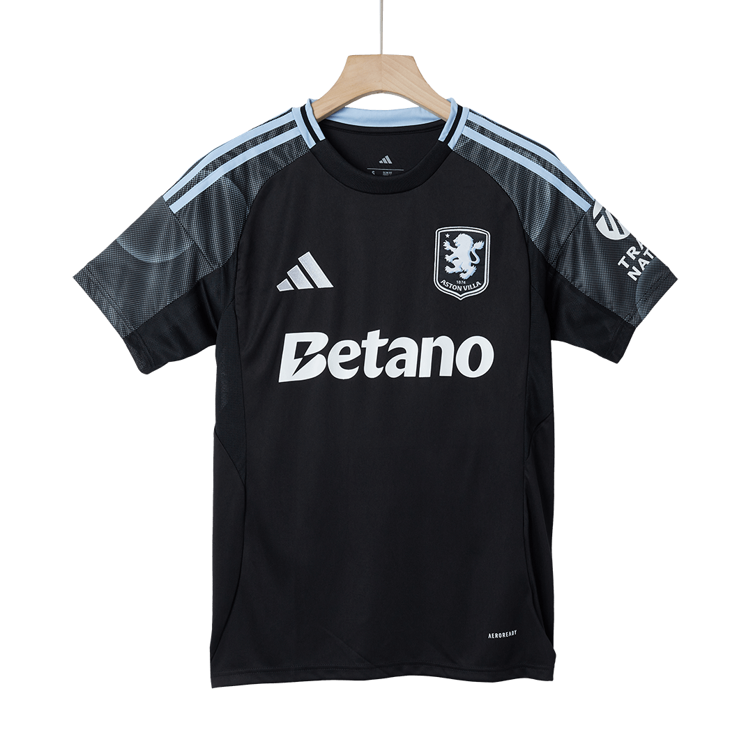 Camiseta de fútbol visitante del Aston Villa 25/26 negra