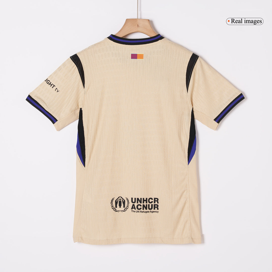 Camiseta de visitante del Barcelona F.DE JONG #21 auténtica 2025/26 - Edición UCL