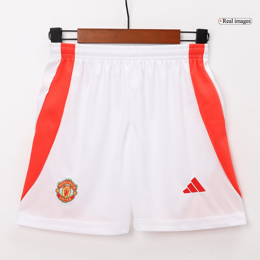 Manchester United Home Jersey Kit 2024/25 Kids(Jersey+Shorts)