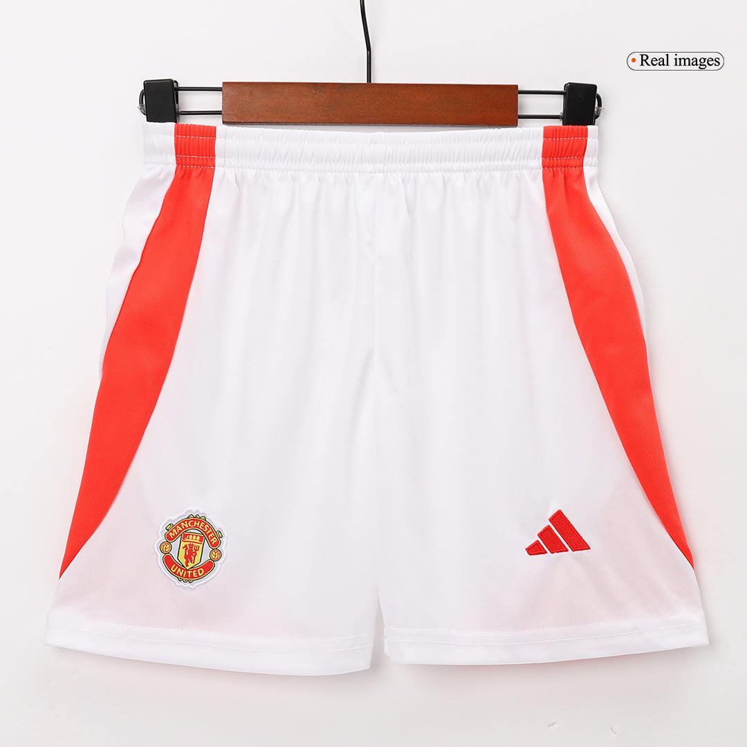 Manchester United Home Jersey Kit 2024/25 Kids(Jersey+Shorts)