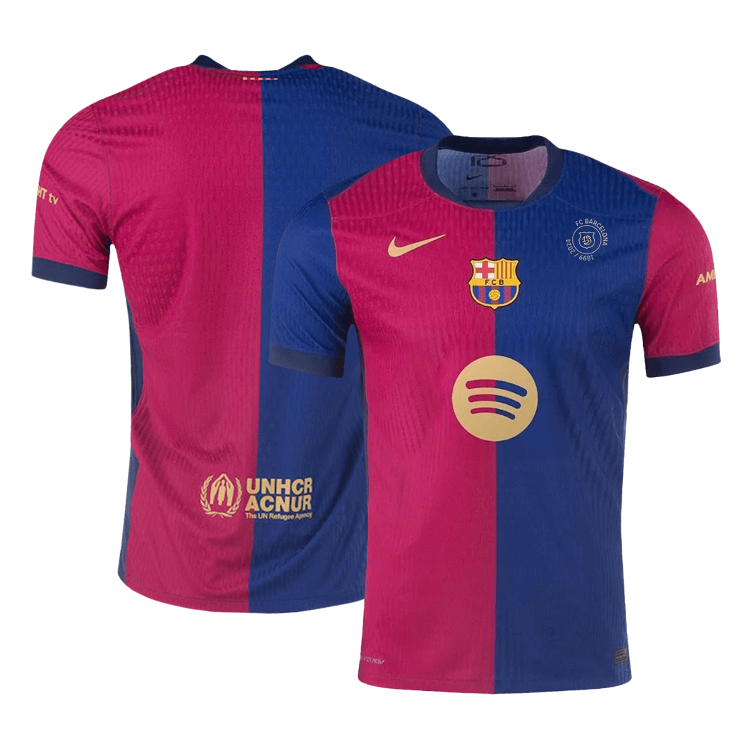 Camiseta de fútbol local del Barcelona 2024/25 auténtica - 125.º aniversario (logotipo de Spotify sin texto)