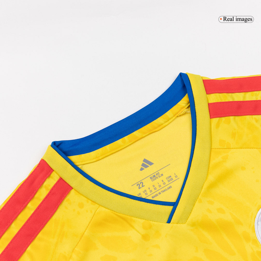 Kid's Colombia Home Soccer Jersey Kit(Jersey+Shorts) World Cup 2026 Yellow
