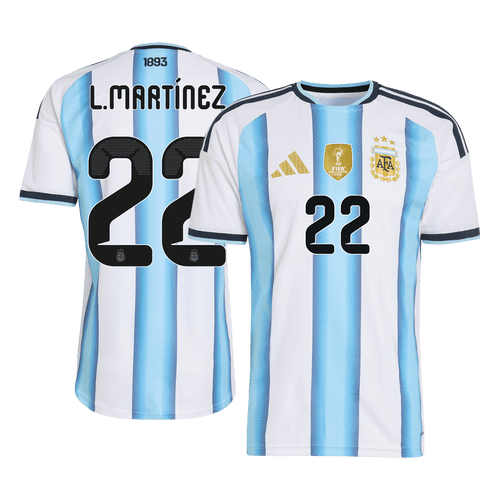 Argentina L.MARTÍNEZ #22 Home Soccer Jersey Authentic 2026 - Football Shirt | SmartJerseys | Official Quality