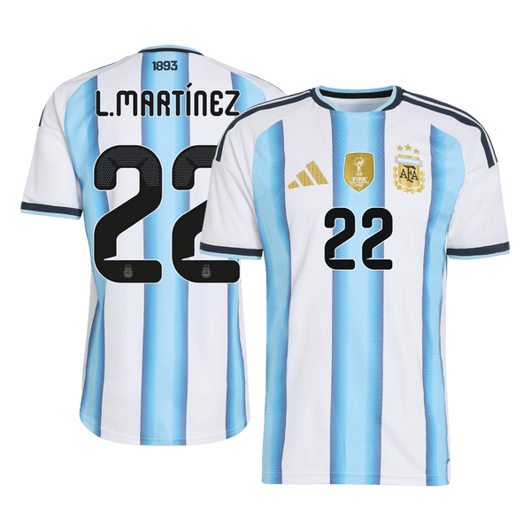 Argentina L.MARTÍNEZ #22 Home Soccer Jersey Authentic 2026 - Football Shirt | SmartJerseys | Official Quality