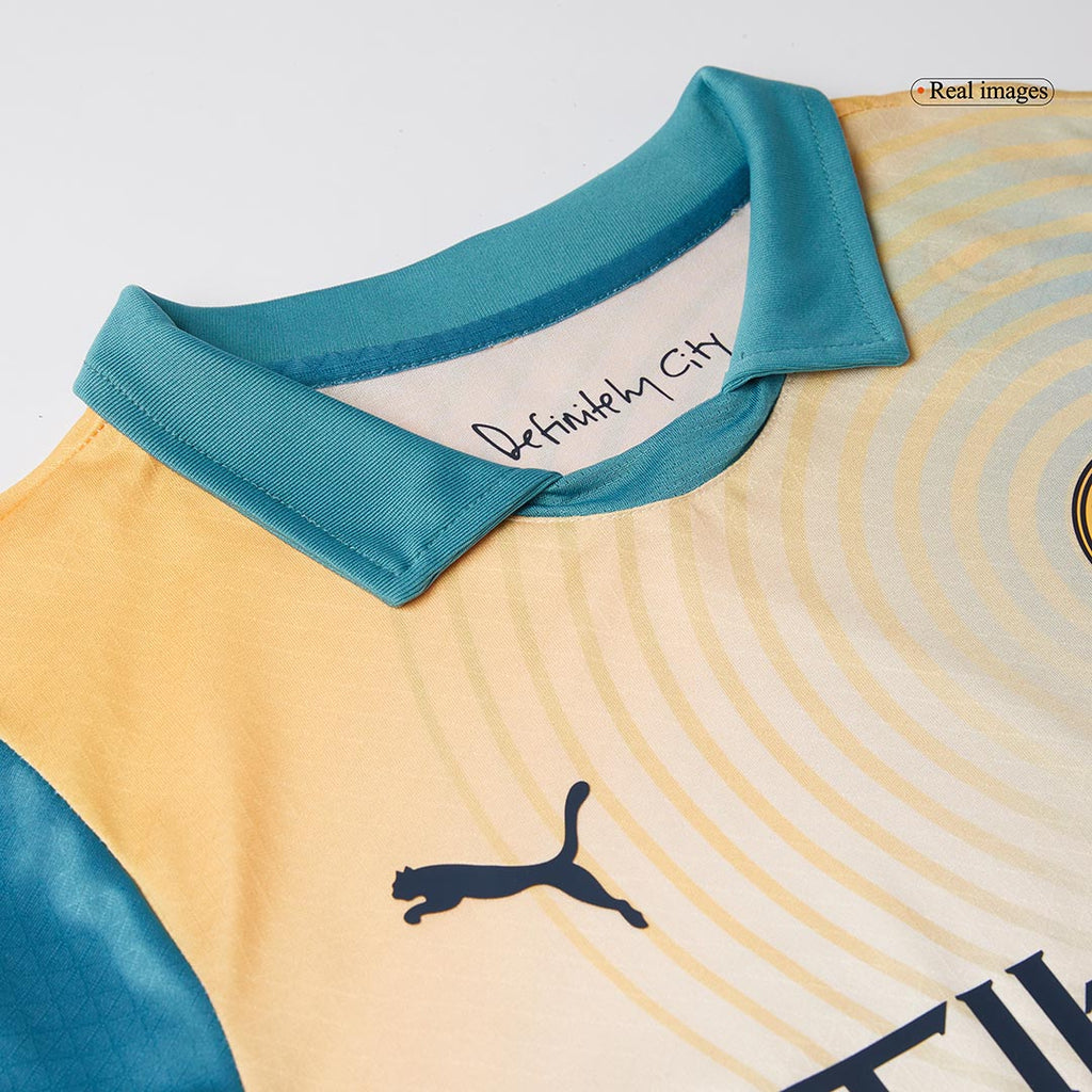 Manchester City DE BRUYNE #17 Fourth Away Soccer Jersey Authentic 2024/25 - Definitely City