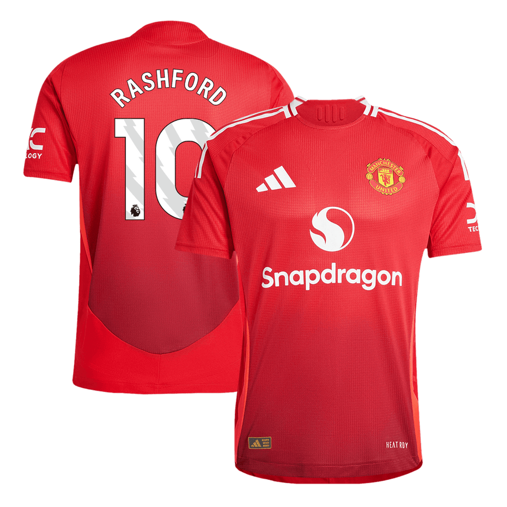 Manchester United RASHFORD #10 Home Soccer Jersey Authentic 2024/25 - Football Shirt | SmartJerseys | Official Quality