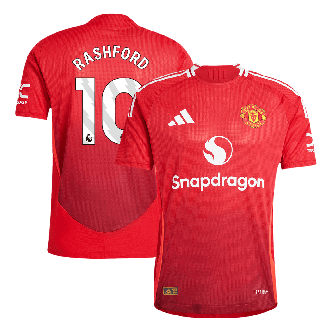 Manchester United RASHFORD #10 Home Soccer Jersey Authentic 2024/25 - Football Shirt | SmartJerseys | Official Quality