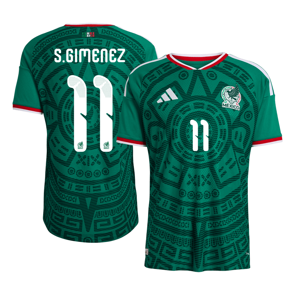 Mexico S.GIMENEZ #11 Home Soccer Jersey Authentic 2026 - Football Shirt | SmartJerseys | Official Quality