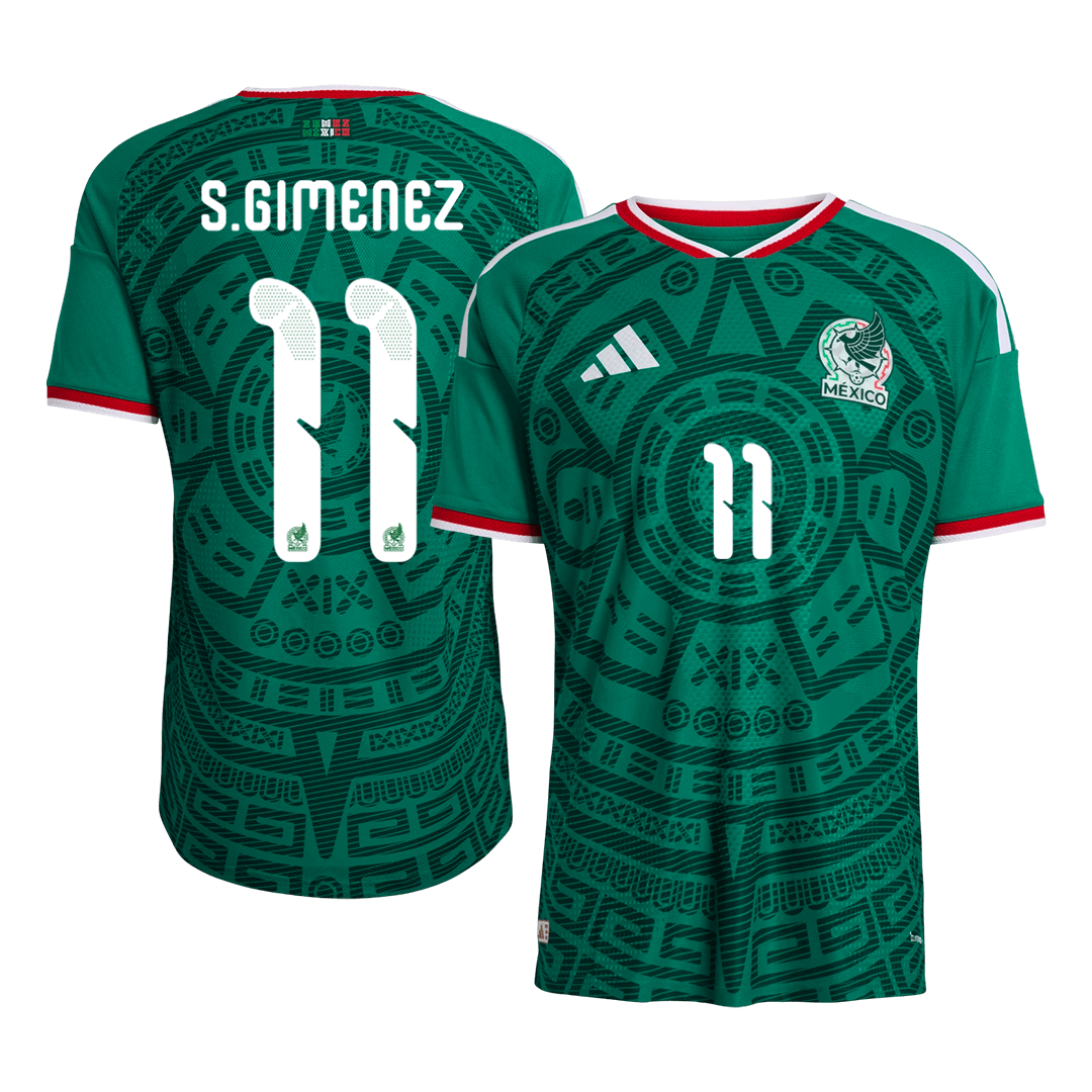 Mexico S.GIMENEZ #11 Home Soccer Jersey Authentic 2026 - Football Shirt | SmartJerseys | Official Quality