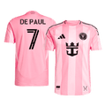 Inter Miami CF DE PAUL #7 Home Soccer Jersey Authentic 2025 - Football Shirt | SmartJerseys | Official Quality