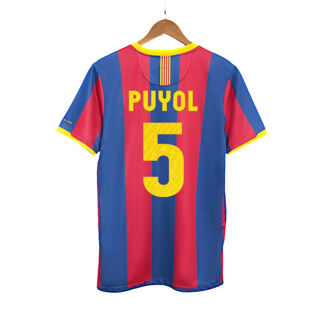 Barcelona PUYOL #5 Home Soccer Jersey Retro 2010/11 - Football Shirt | SmartJerseys | Official Quality