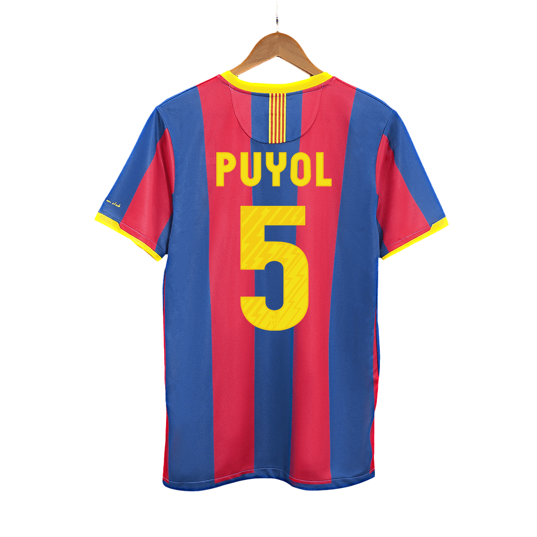Barcelona PUYOL #5 Home Soccer Jersey Retro 2010/11 - Football Shirt | SmartJerseys | Official Quality