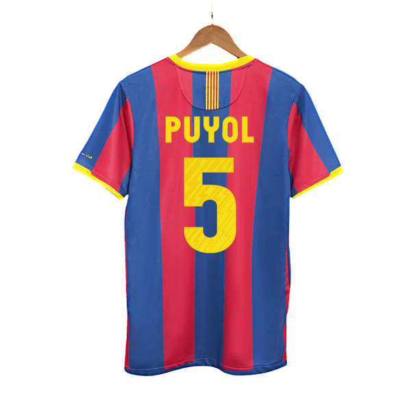 Barcelona PUYOL #5 Home Soccer Jersey Retro 2010/11 - Football Shirt | SmartJerseys | Official Quality