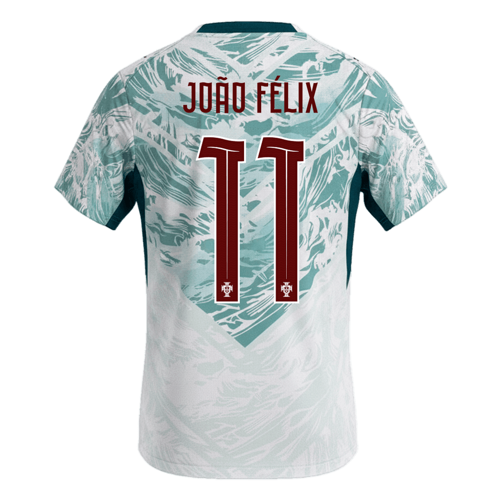 JOÃO FÉLIX #11 Portugal Away Soccer Jersey World Cup 2026 White&Green