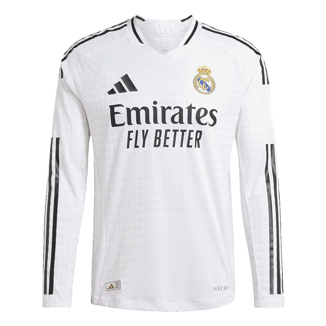 Authentic Real Madrid Long Sleeve Home Jersey 2024/25 - Football Shirt | SmartJerseys | Official Quality