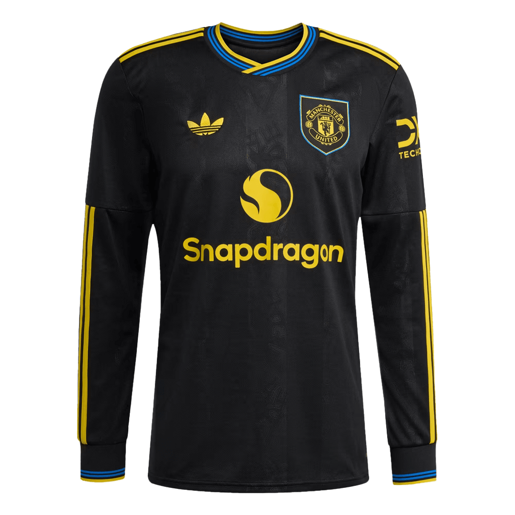 Manchester United Long Sleeve Third Away Soccer Jersey 2025/26 - Football Shirt | SmartJerseys | Official Quality