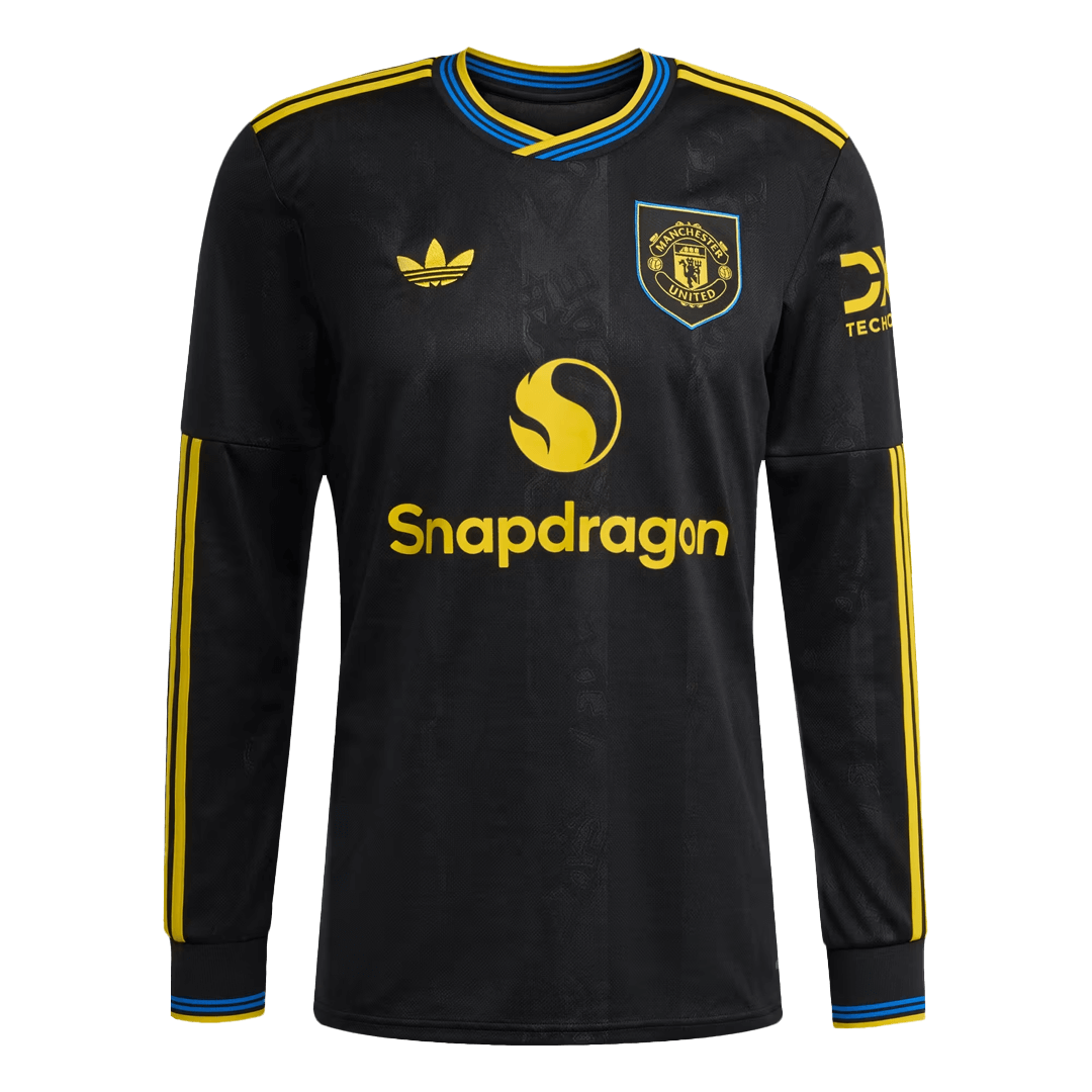 Manchester United Long Sleeve Third Away Soccer Jersey 2025/26 - Football Shirt | SmartJerseys | Official Quality