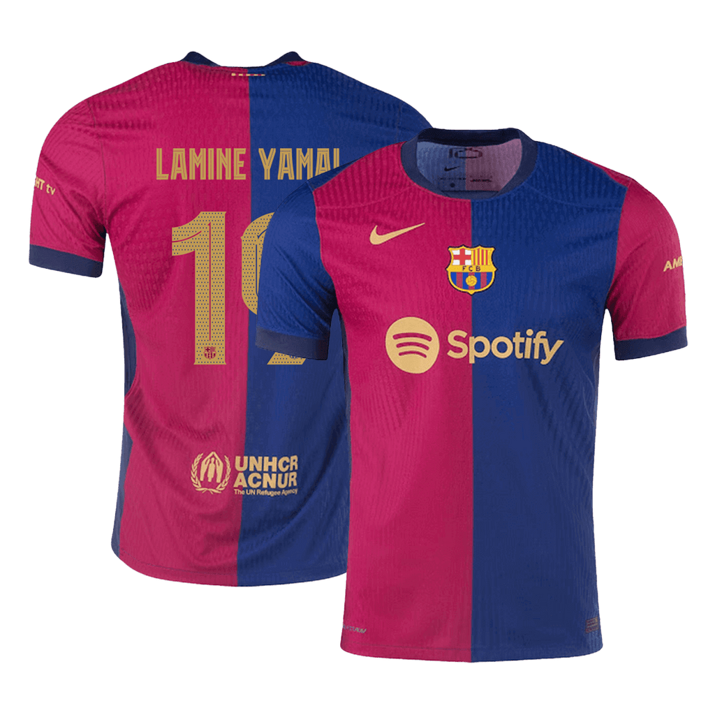 Barcelona LAMINE YAMAL #19 Home Jersey Authentic 2024/25 - UCL Edition - Football Shirt | SmartJerseys | Official Quality