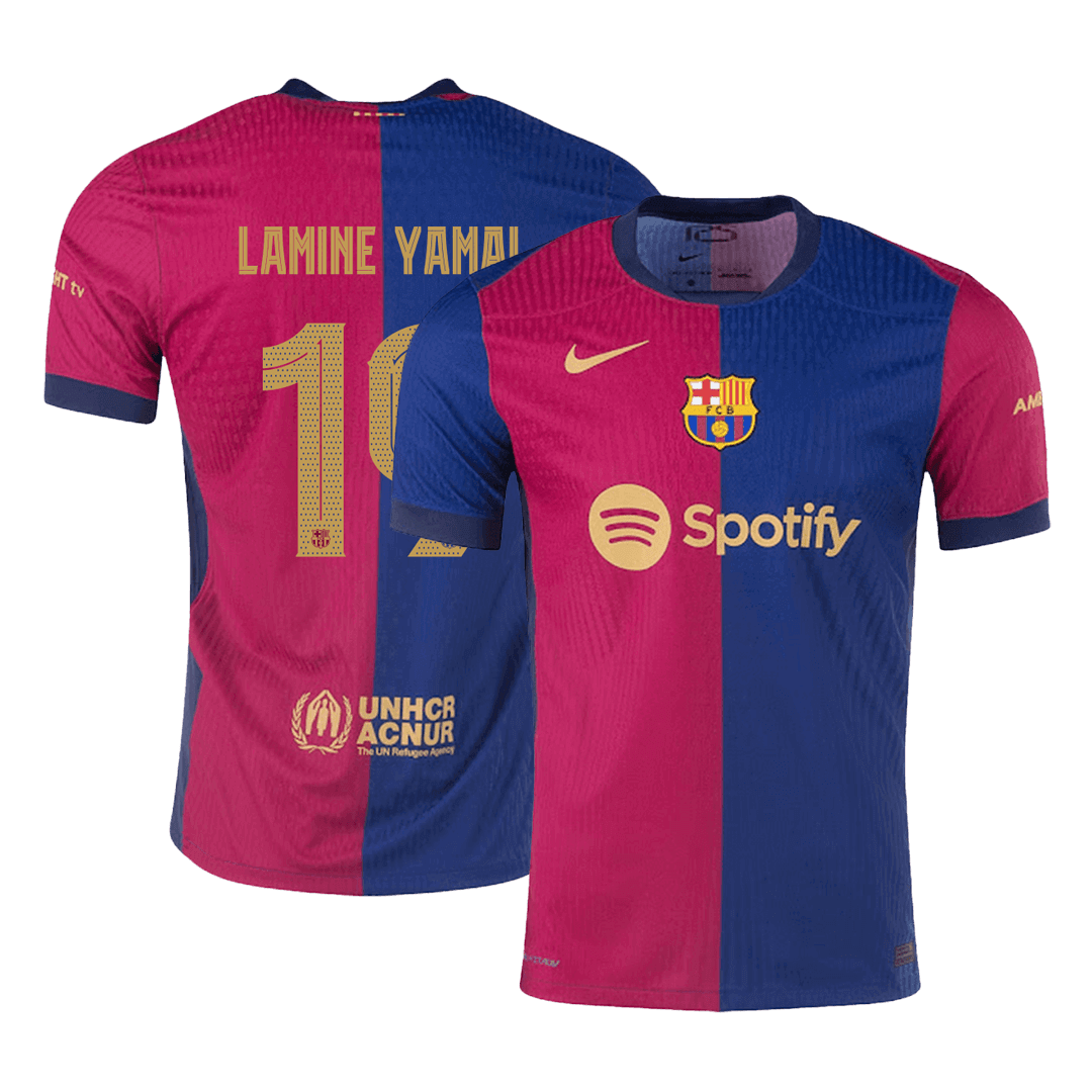 Barcelona LAMINE YAMAL #19 Home Jersey Authentic 2024/25 - UCL Edition - Football Shirt | SmartJerseys | Official Quality