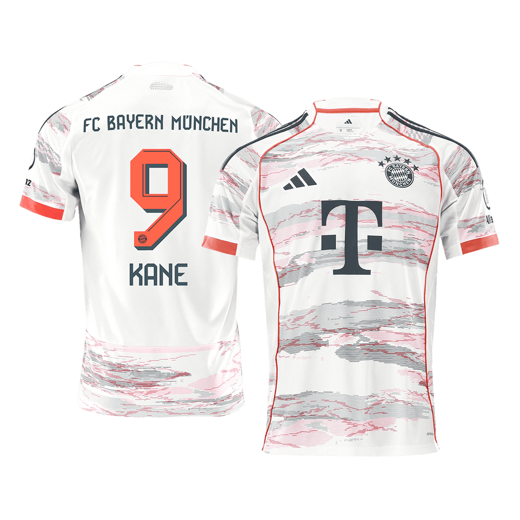KANE #9 Bayern Munich Away Soccer Jersey 2025/26 White - Football Shirt | SmartJerseys | Official Quality