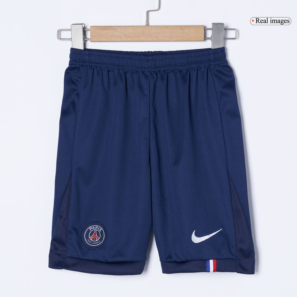 Kit de camiseta de fútbol local del PSG para niños (camiseta, pantalón corto y calcetines) 2025/26 azul marino
