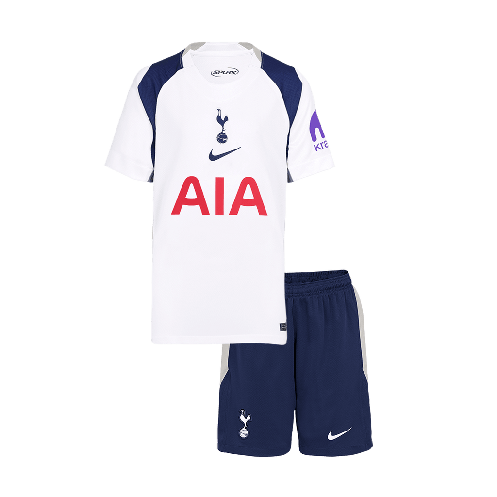 Kid's Tottenham Hotspur Home Soccer Jersey Kit(Jersey+Shorts) 25/26 White - Football Shirt | SmartJerseys | Official Quality