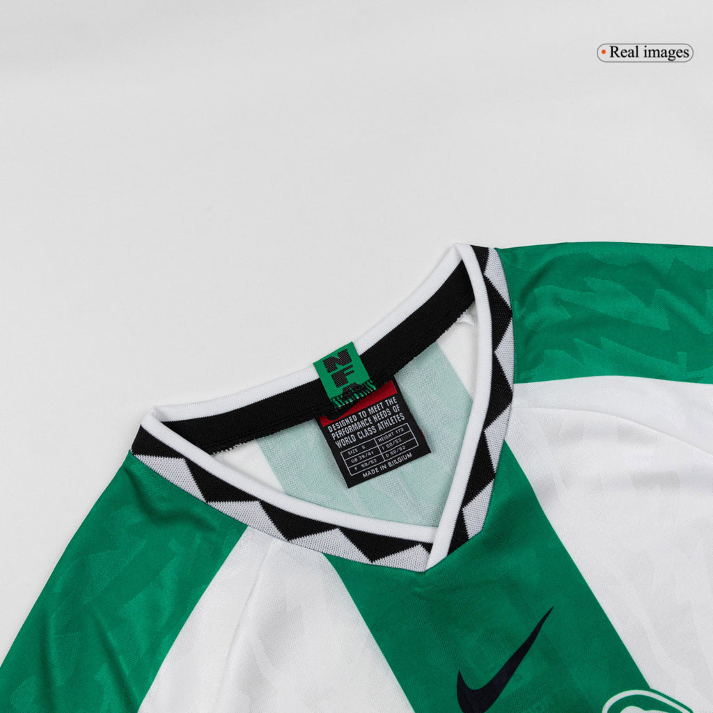 Camiseta retro de fútbol de visitante de Nigeria 1996