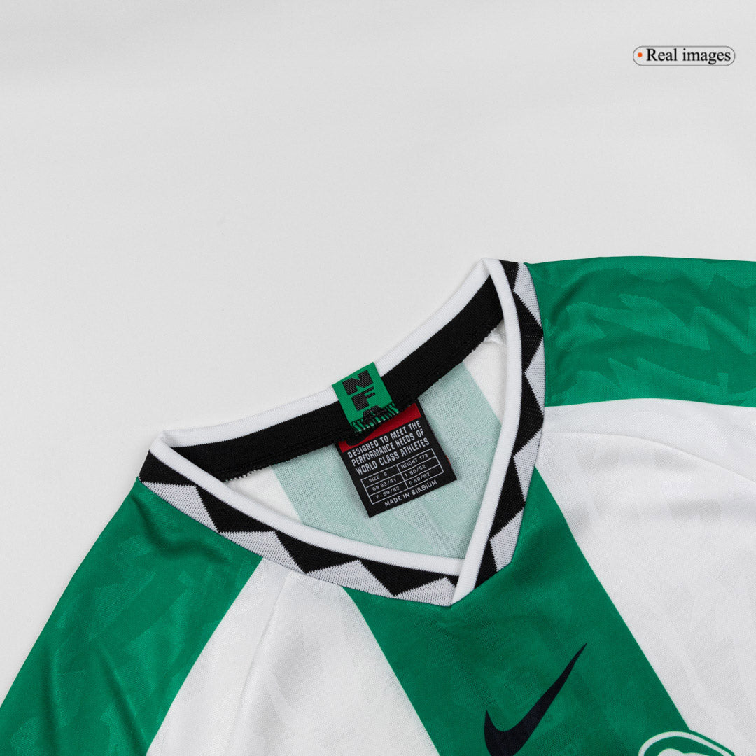 Camiseta retro de fútbol de visitante de Nigeria 1996