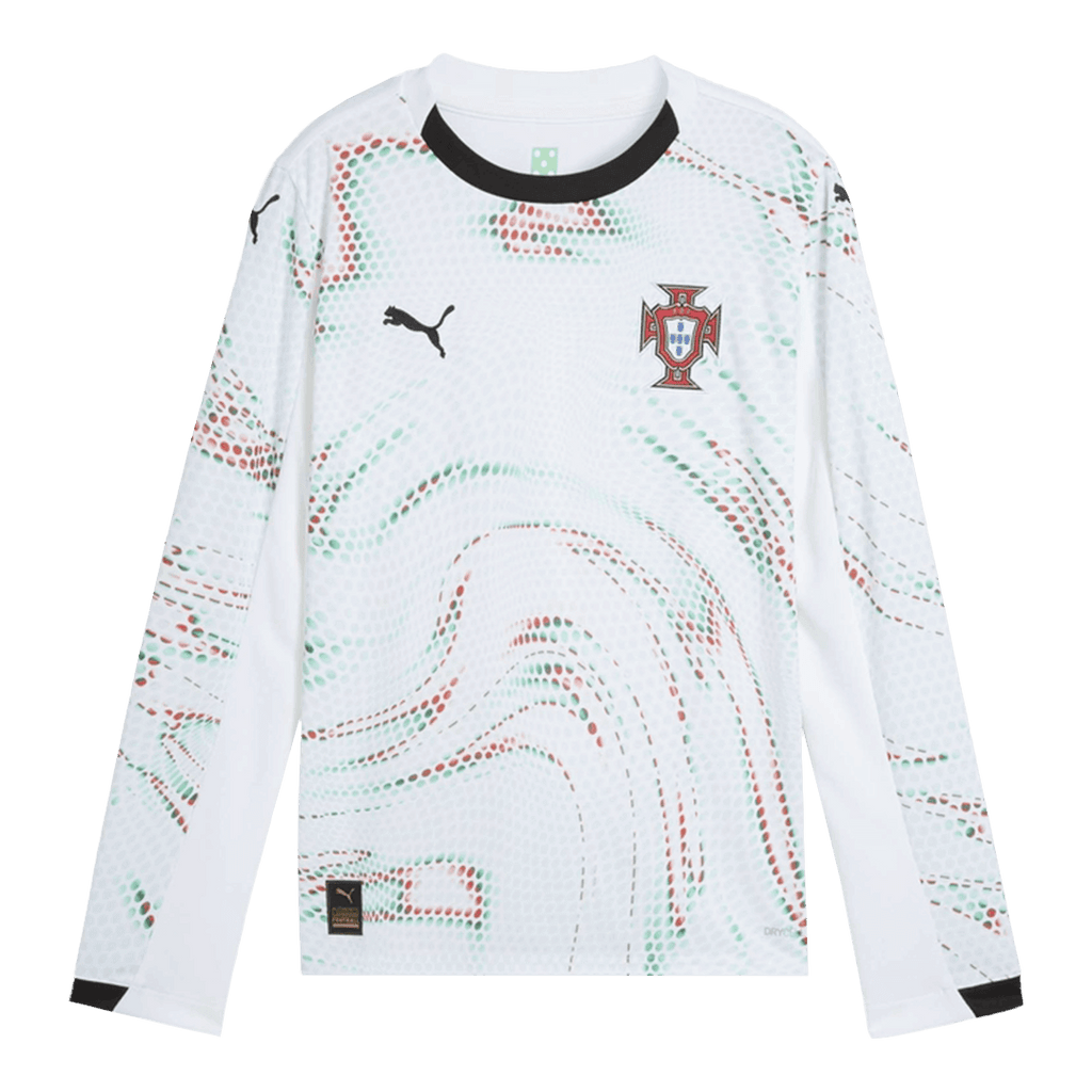 Portugal Long Sleeve Away Soccer Jersey 2025 - Football Shirt | SmartJerseys | Official Quality