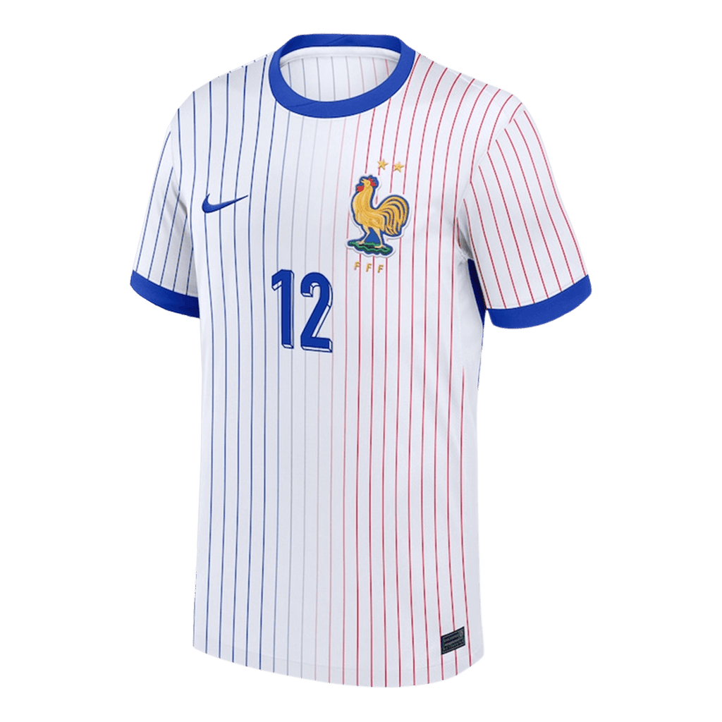KOLO MUANI#12 France Euro Maillot de foot extérieur 2024 Blanc