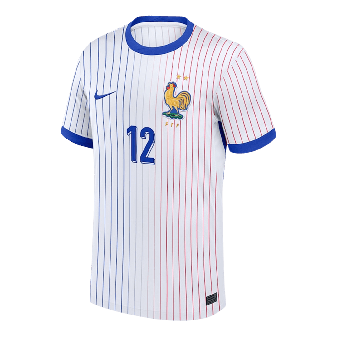 KOLO MUANI#12 France Euro Maillot de foot extérieur 2024 Blanc