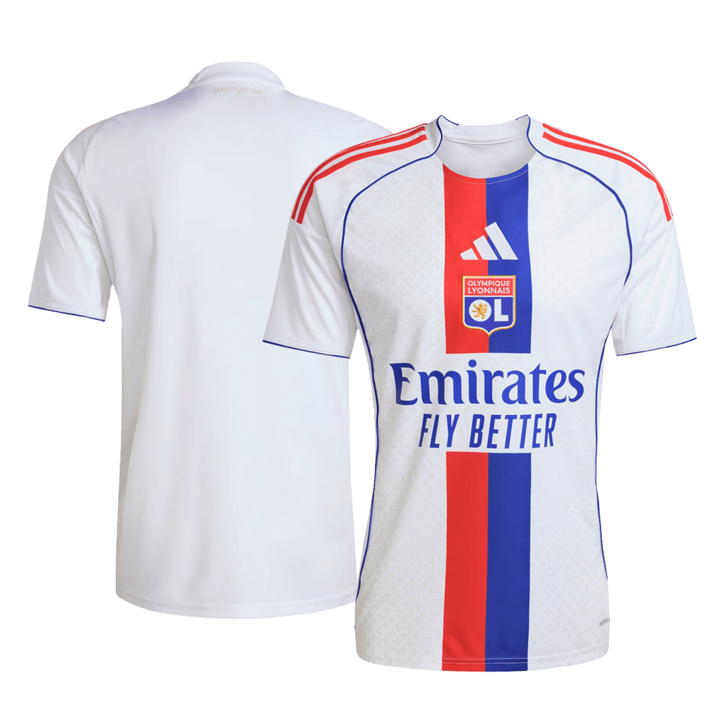Maillot de football domicile de l'Olympique Lyonnais 2025/26