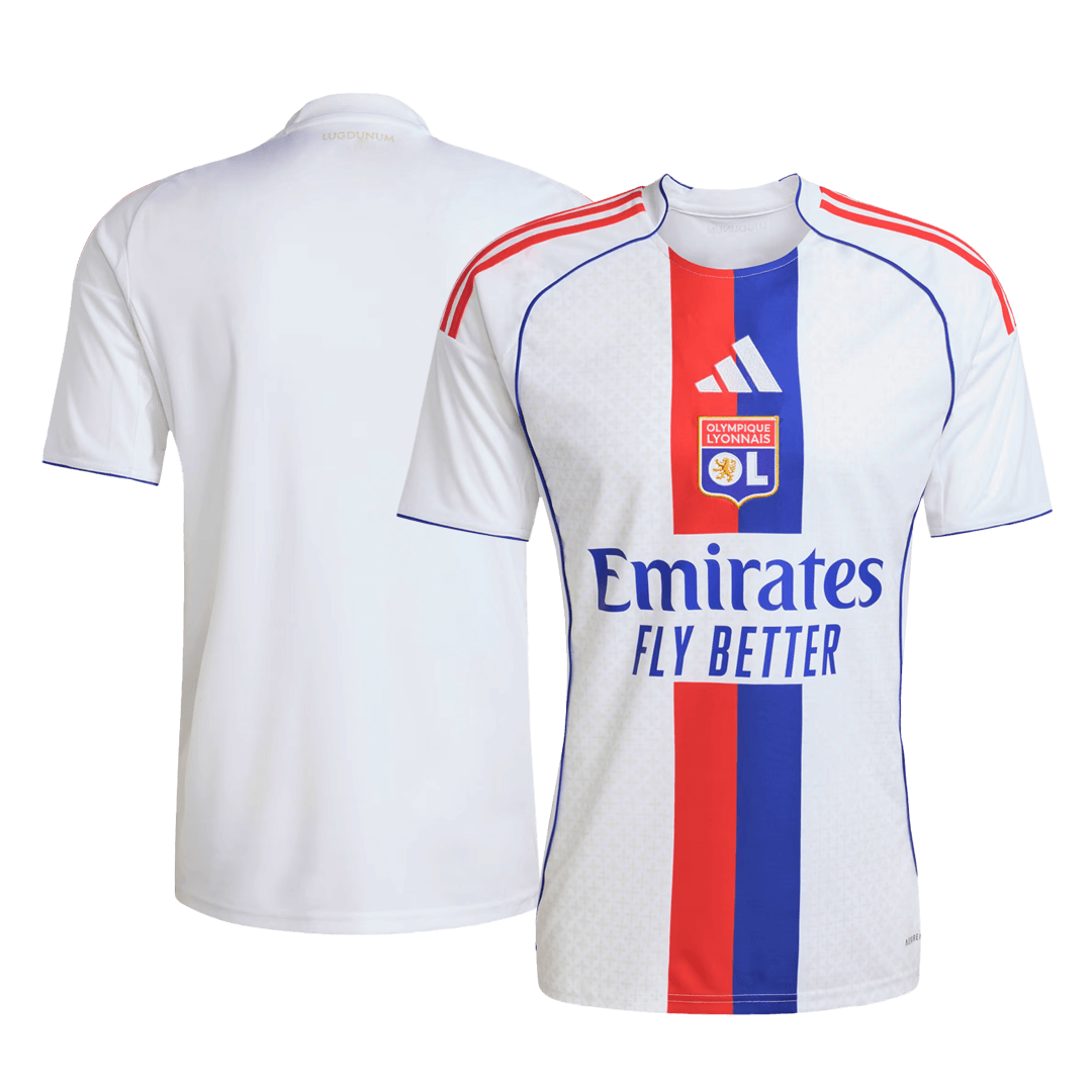 Maillot de football domicile de l'Olympique Lyonnais 2025/26