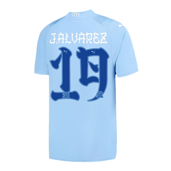 Manchester City J.ALVAREZ #19 Japanese Tour Printing Home Jersey 2023/24 - Football Shirt | SmartJerseys | Official Quality