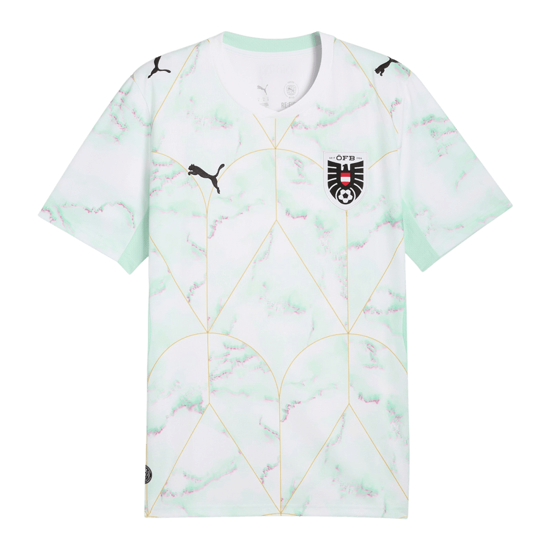 Austria Away Soccer Jersey World Cup 2026 Blue - blue front view - SmartJerseys