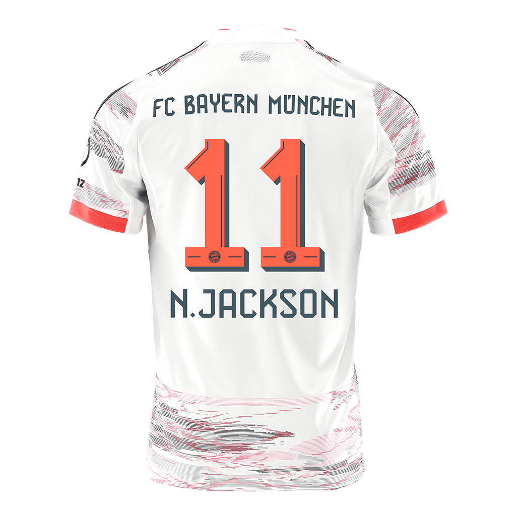 Bayern Munich N.JACKSON #11 Away Soccer Jersey 2025/26