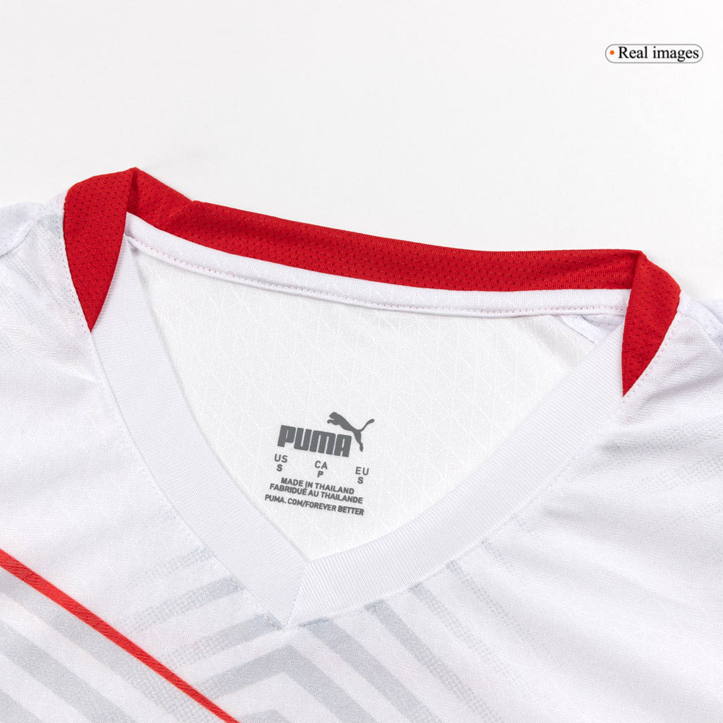 Camiseta de fútbol local auténtica del RB Leipzig 25/26 blanca