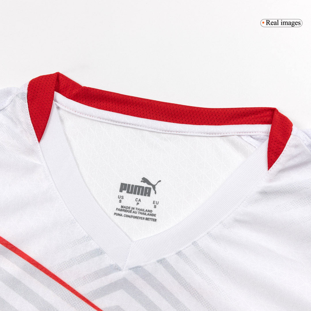 Camiseta de fútbol local auténtica del RB Leipzig 25/26 blanca