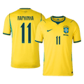 RAPHINHA #11 Brazil Home Soccer Jersey World Cup 2026 Yellow