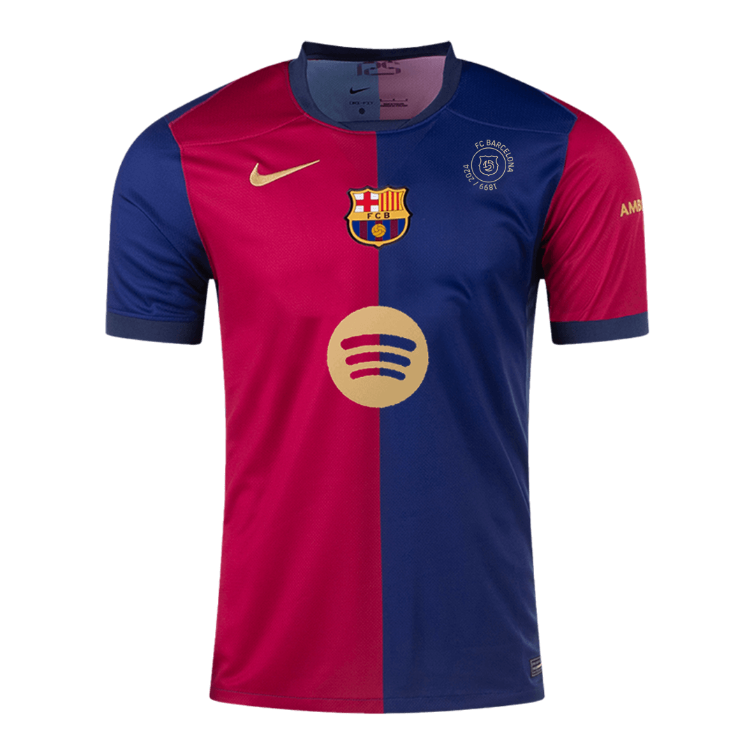 Barcelona Home Jersey 2024/25 - 125th Anniversary(Spotify Logo Without Text) - Football Shirt | SmartJerseys | Official Quality