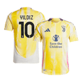 Juventus YILDIZ #10 Away Soccer Jersey Authentic 2024/25- Save The Children Sponsor - Football Shirt | SmartJerseys | Official Quality