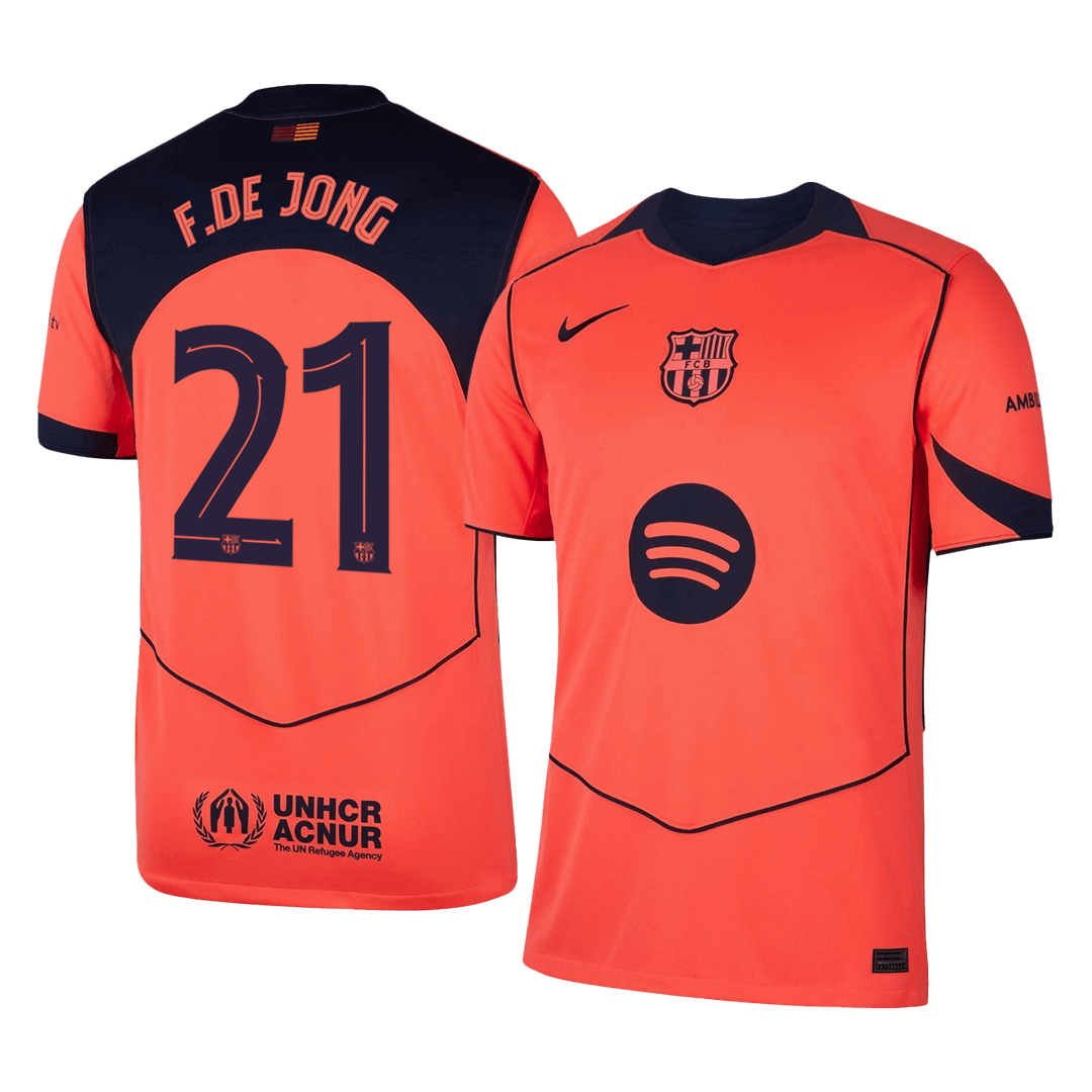 Barcelona F.DE JONG #21 Third Away Soccer Jersey 2025/26 - UCL Edition - Football Shirt | SmartJerseys | Official Quality
