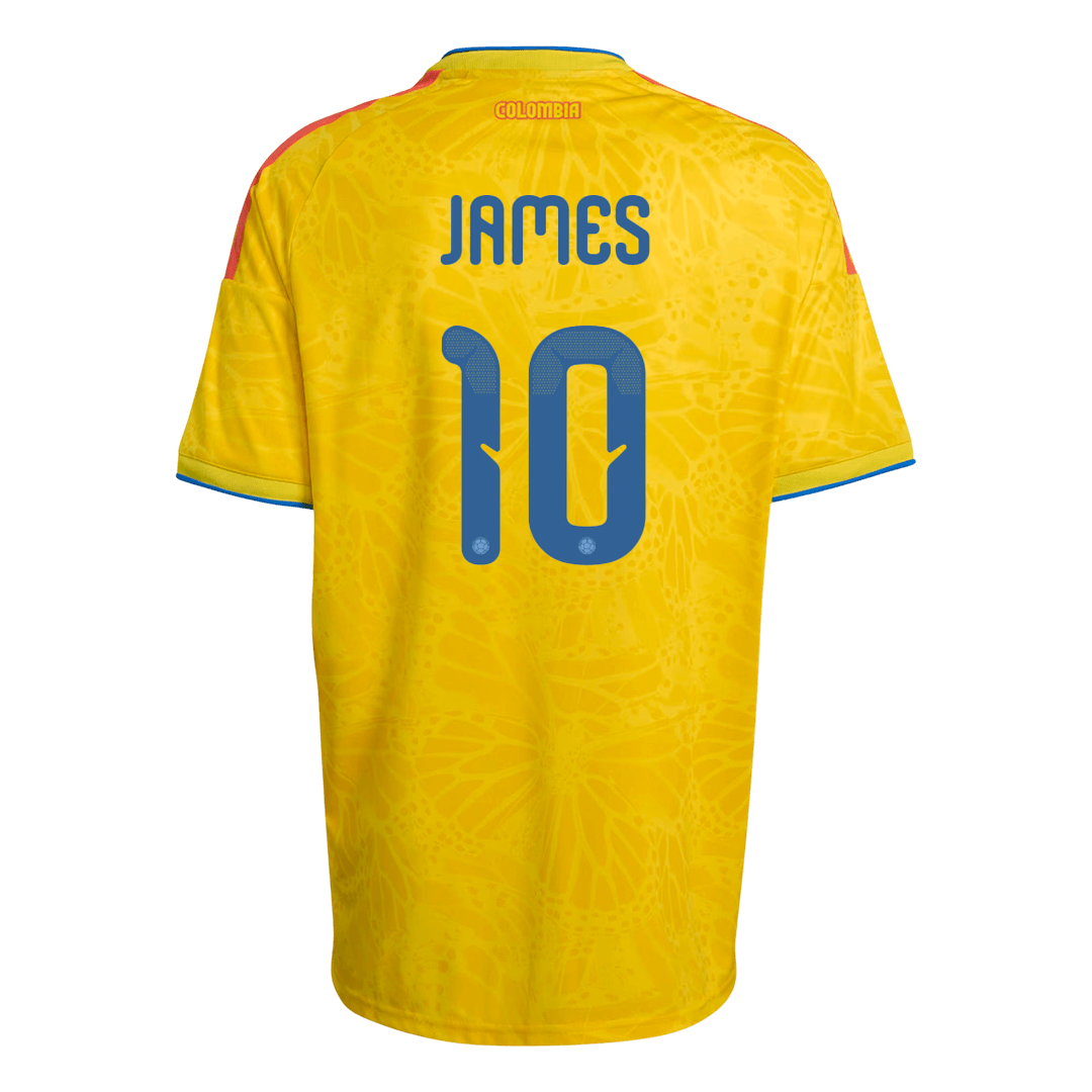 JAMES #10 Colombia Home Soccer Jersey World Cup 2026 Yellow