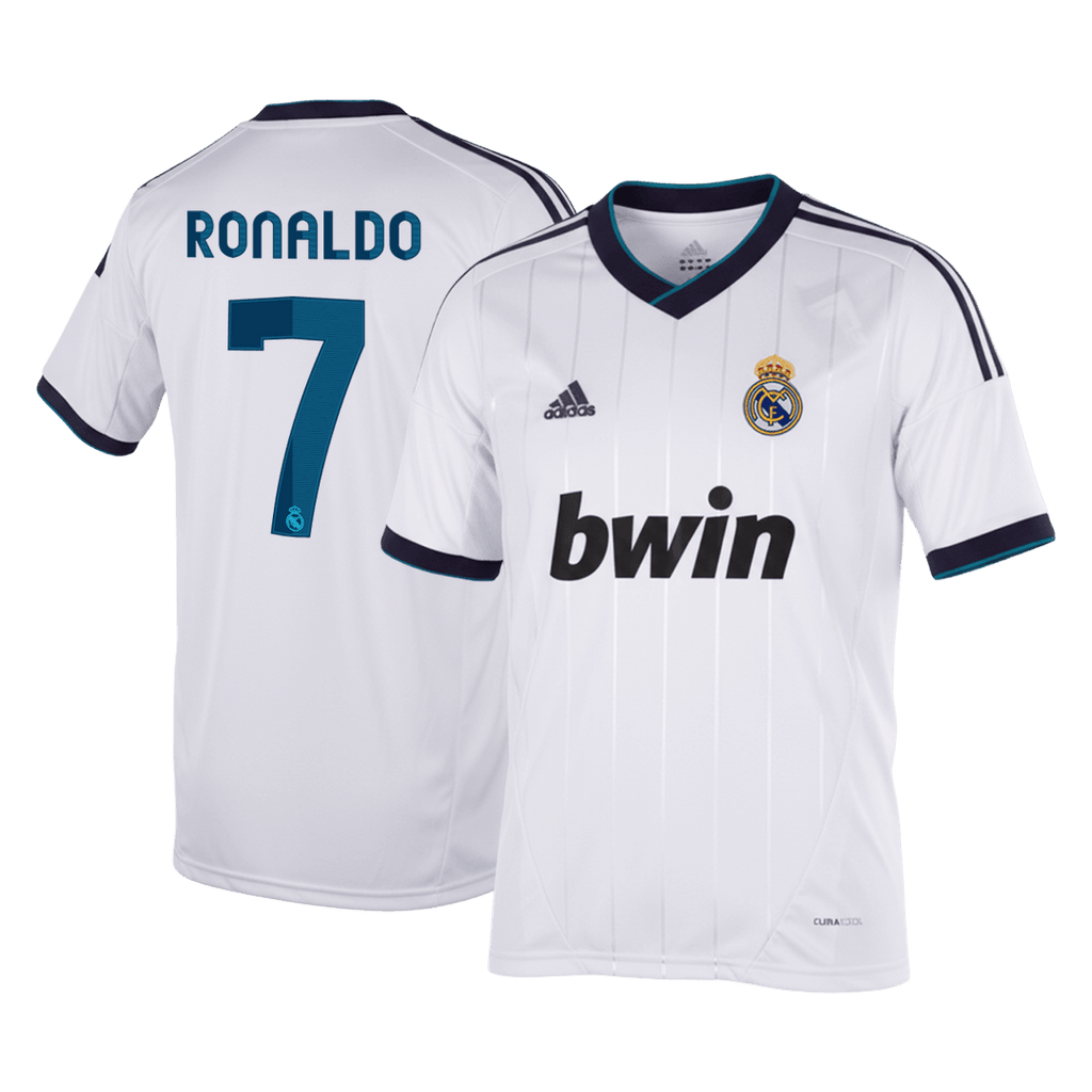RONALDO #7 Retro 2012/13 Real Madrid Home Soccer Jersey White