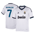 RONALDO #7 Retro 2012/13 Real Madrid Home Soccer Jersey White